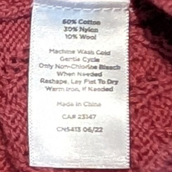 Talbot's Petite Pink Lace Sweater with Ruffle Neck, Size P - Picture 6 of 8